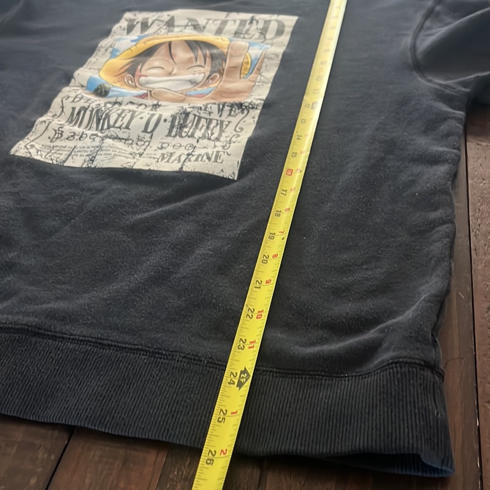 Japanese Brand x ONE PIECE Vintage Monkey D LUFFY Wanted Sweatshirt by Baleno - Picture 14 of 16